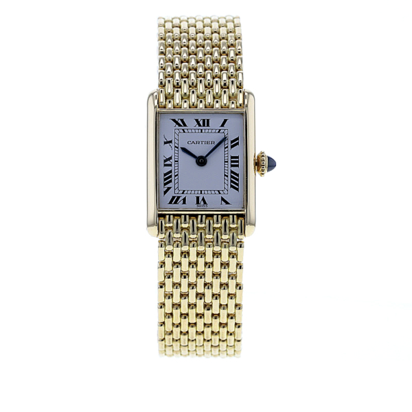 Cartier Tank Gelbgold 750/- Handaufzug – Bild 2