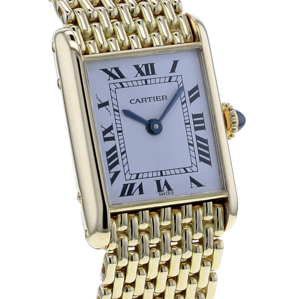 Cartier Tank Gelbgold 750/- Handaufzug – Bild 3