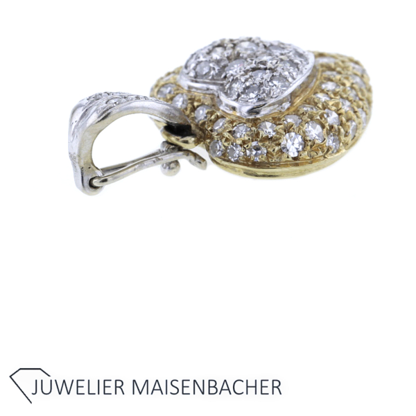 Diamant Herz Anhänger Varioclip in Gold – Bild 5