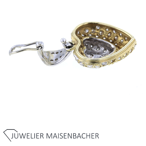 Diamant Herz Anhänger Varioclip in Gold – Bild 6