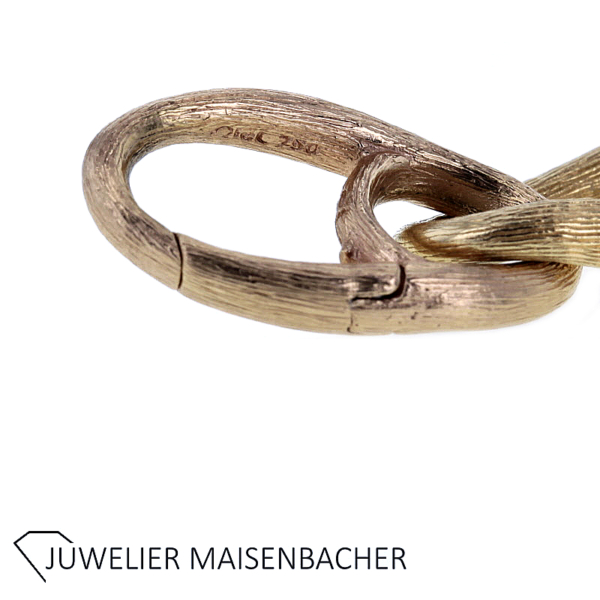 Ole Lynggaard Armband Love Medium satiniert in Gelb- und Roségold – Bild 7