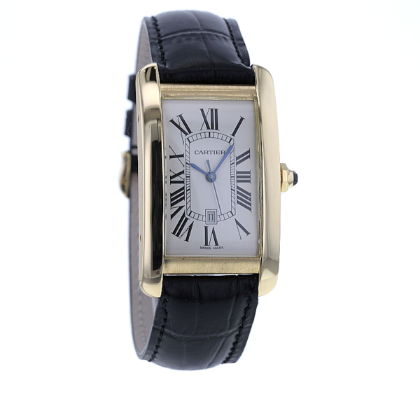 Cartier Tank Americaine Gelbgold 750/- großes Modell – Bild 2