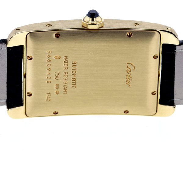 Cartier Tank Americaine Gelbgold 750/- großes Modell – Bild 7