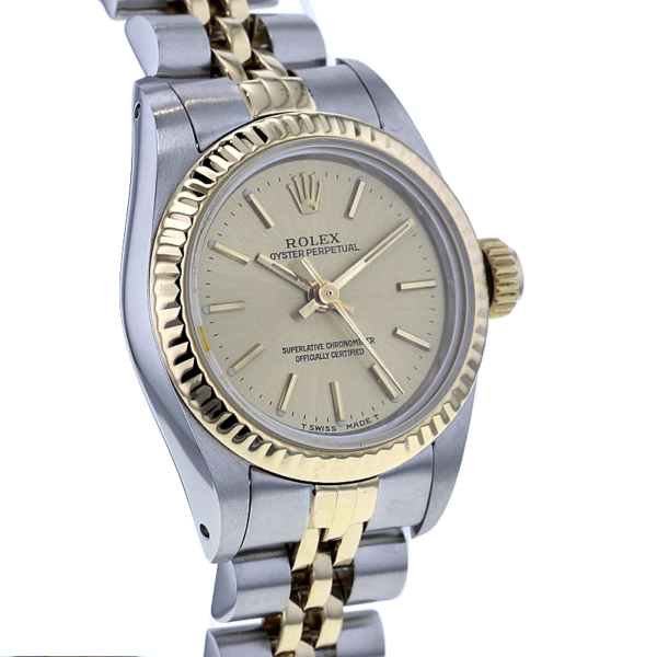 Rolex Oyster Perpetual Lady Stahl/Gold Automatik Ref. 67193 – Bild 3