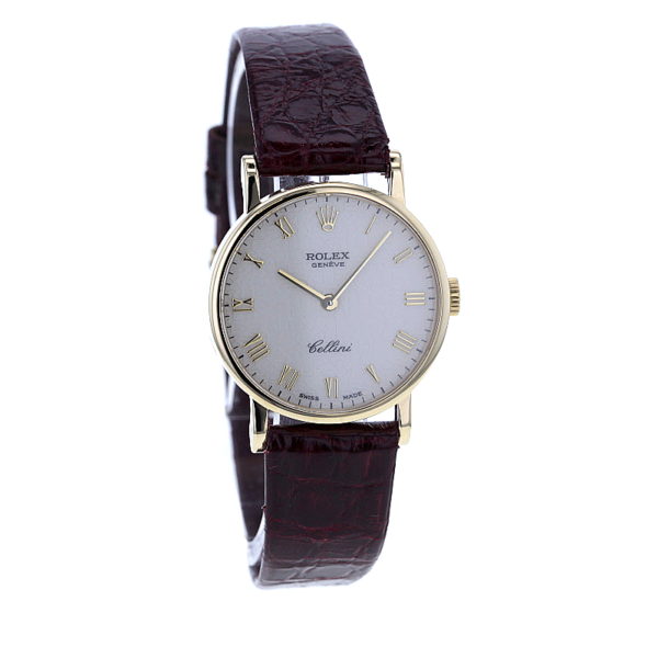 Rolex Cellini Damen Ref. 5109/8, Gelbgold 750/-, Jubilee Zifferblatt – Bild 2