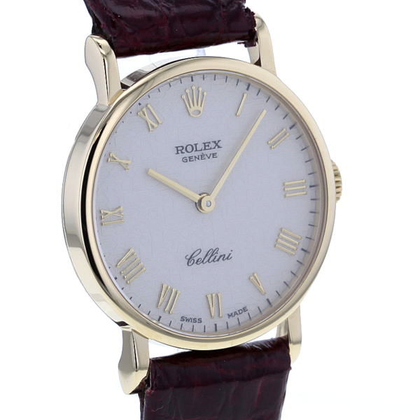 Rolex Cellini Damen Ref. 5109/8, Gelbgold 750/-, Jubilee Zifferblatt – Bild 3