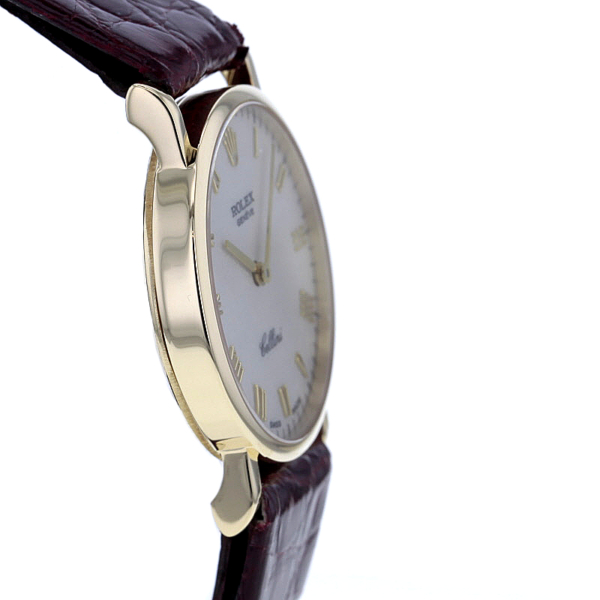 Rolex Cellini Damen Ref. 5109/8, Gelbgold 750/-, Jubilee Zifferblatt – Bild 5