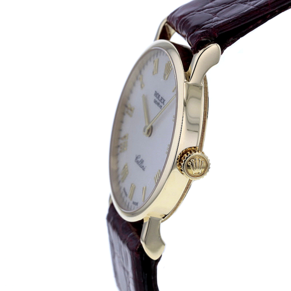 Rolex Cellini Damen Ref. 5109/8, Gelbgold 750/-, Jubilee Zifferblatt – Bild 6