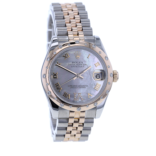 Rolex Datejust 31, Ref 178341, Stahl/Roségold, Perlmutt-Blatt 11 Diam. – Bild 2