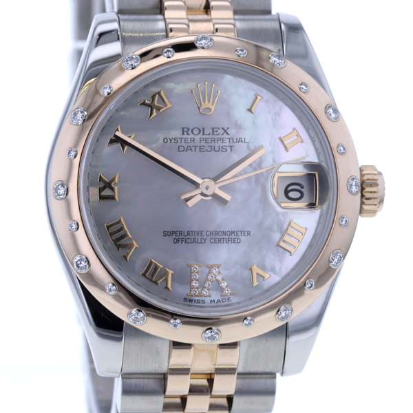 Rolex Datejust 31, Ref 178341, Stahl/Roségold, Perlmutt-Blatt 11 Diam.