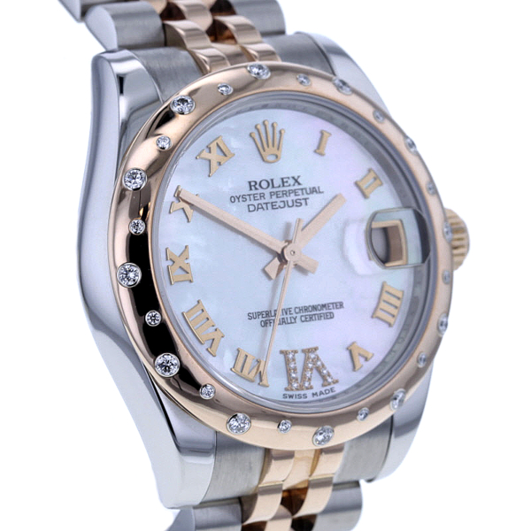 Rolex Datejust 31, Ref 178341, Stahl/Roségold, Perlmutt-Blatt 11 Diam. – Bild 3