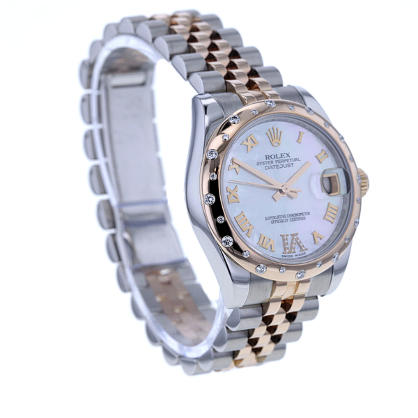 Rolex Datejust 31, Ref 178341, Stahl/Roségold, Perlmutt-Blatt 11 Diam. – Bild 4