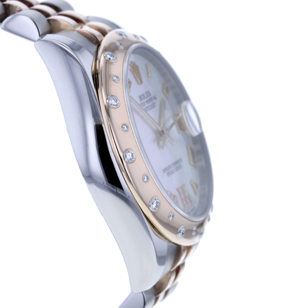 Rolex Datejust 31, Ref 178341, Stahl/Roségold, Perlmutt-Blatt 11 Diam. – Bild 5