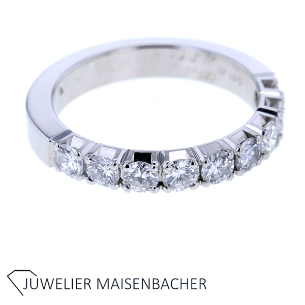 Halbmemorie Ring mit Brillanten in Gold – Bild 5