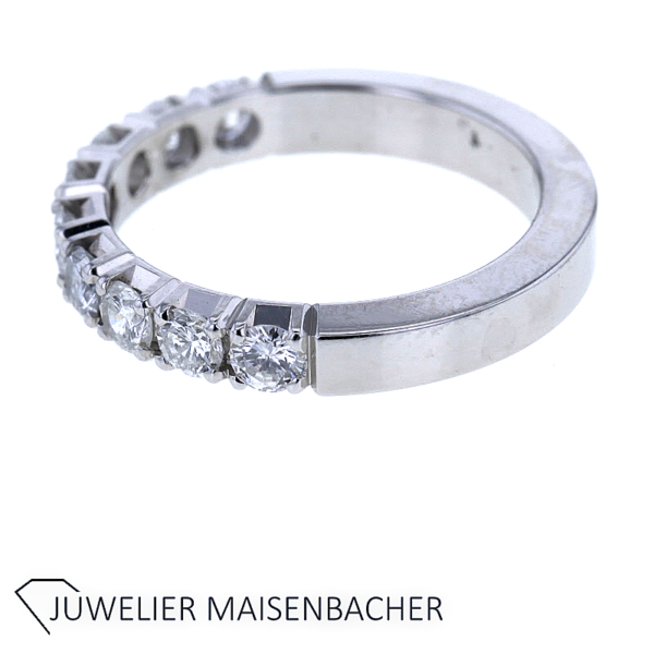 Halbmemorie Ring mit Brillanten in Gold – Bild 3