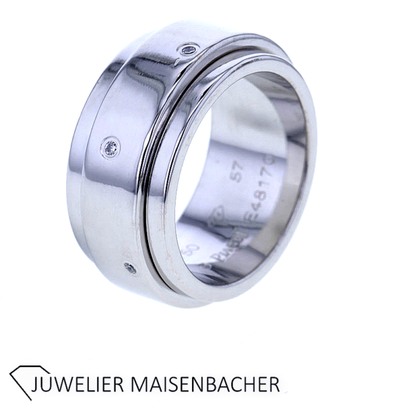 Wunderschöner Piaget Possession Dreh-Ring mit Brillanten Gold Breite 10,8 mm – Bild 5