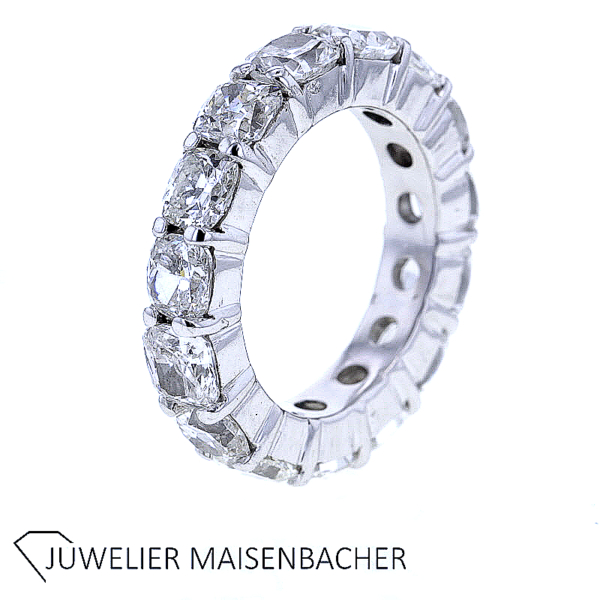 Klassischer Memoire-Ring mit Diamanten Gold – Bild 2