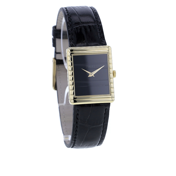 Piaget Polo Damenuhr Gelbgold 750/- Onyx-Zifferblatt – Bild 2