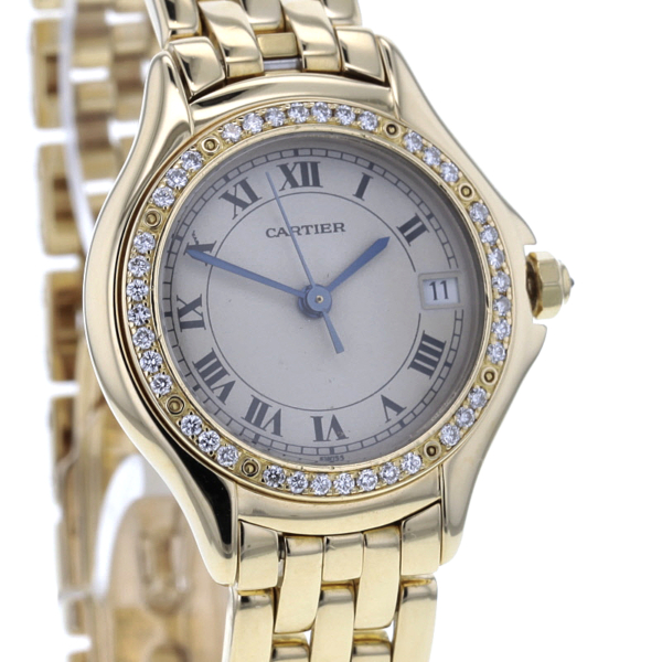 Cartier Cougar Gelbgold 750/- 41 Diamanten