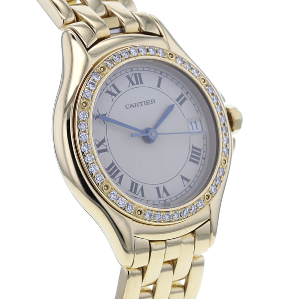 Cartier Cougar Gelbgold 750/- 41 Diamanten – Bild 3