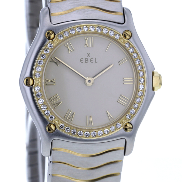 Ebel Classic Wave Stahl/Gold 45 Diamanten