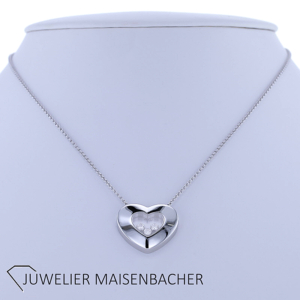 Chopard Happy Diamonds Icon Heart / Herzanhänger Necklace in 750er Weißgold