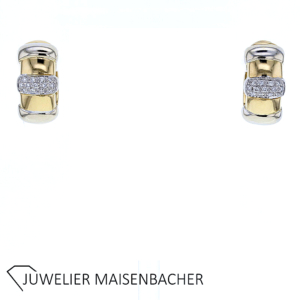 Zeitlose Diamant Creolen Gold