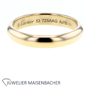 Cartier Trauring Gr. 53 in 750er Gelbgold