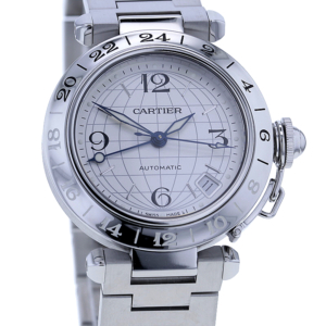 Cartier Pasha C, GMT, Automatic, Edelstahl, Ref. 2377