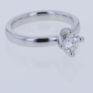 Solitärring 0,50 ct mit GIA Expertise in 750er Weißgold