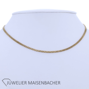 Zeitlose elegante Halskette / Collier in 750er Gelbgold