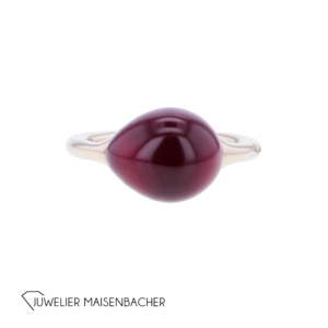 Pomellato Rouge Passion Ring mit synthetischem roten Stein in 750er Roségold